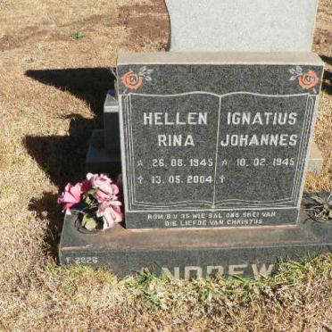 ANDREW Ignatius Johannes 1945- &amp; Hellen Rina 1945-2004