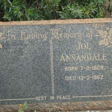 ANNANDALE Joe 1909-1962
