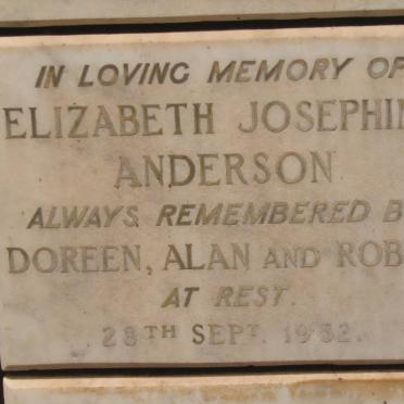 ANDERSON Elizabeth Josephine -1952