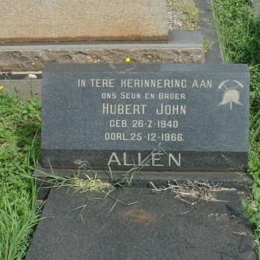 ALLEN Hubert John 1940-1966