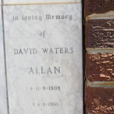 ALLAN David Waters 1909-1981