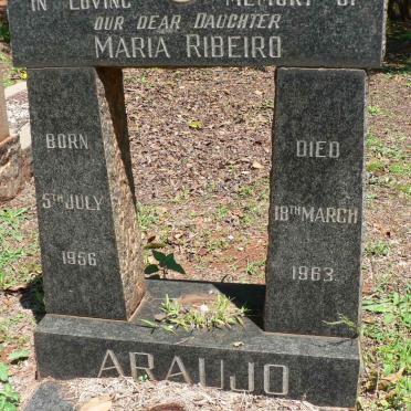 ARAUJO Maria Ribeiro 1956-1963