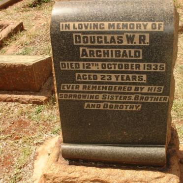 ARCHIBALD Douglas W.R. -1935