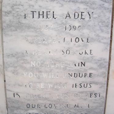 ADEY Ethel 1927-1995