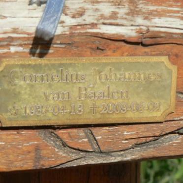 BAALEN Cornelius Johannes, van 1937-2009