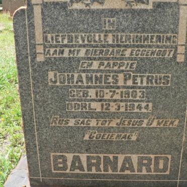 BARNARD Johannes Petrus 1903-1944