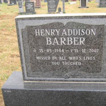 BARBER Henry Addison 1944-2007