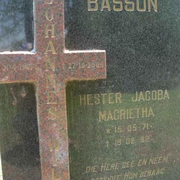 BASSON Johannes 1947-2005 :: BASSON Hester Jacoba Magrietha 1971-1992