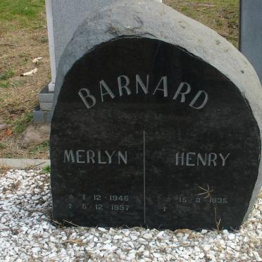 BARNARD Henry 1935- &amp; Merlyn 1946-1997