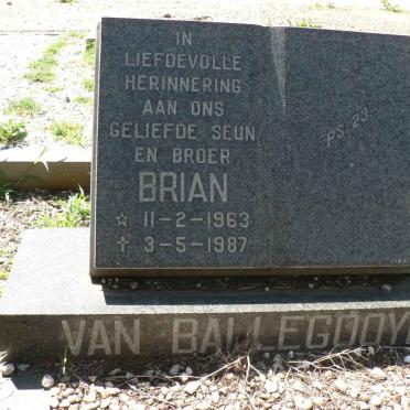 BALLEGOOYEN Brian, van 1963-1987