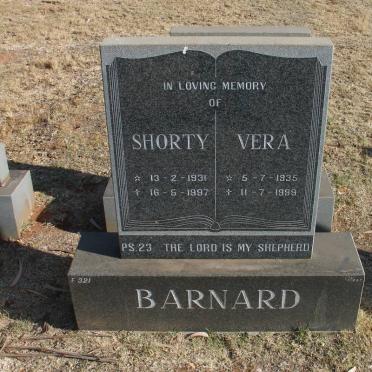 BARNARD Shorty 1931-1997 &amp; Vera 1935-1999