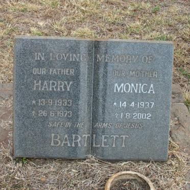 BARTLETT Harry 1933-1973 &amp; Monica 1937-2002