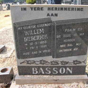 BASSON Willem Diederick 1955-1981