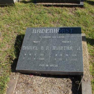 BADENHORST Daniel B.R. 1911-1985 &amp; Martha J. 1914-1998