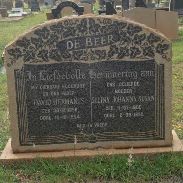 BEER David Johannes, de 1898-1954 &amp; Selina Johanna Susan 1908-1992