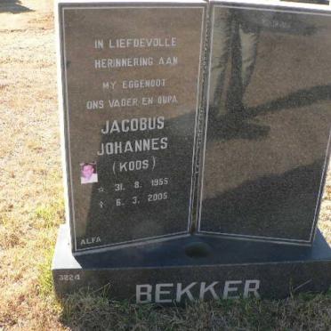 BEKKER Jacobus Johannes 1955-2005