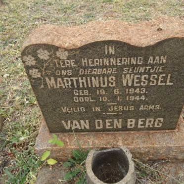 BERG Marthinus Wessel, van den 1943-1944