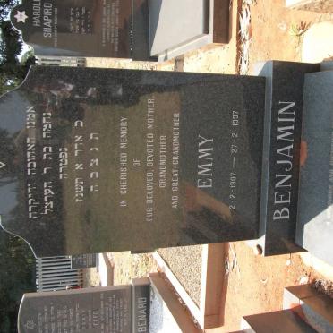 BENJAMIN Emmy 1907-1997