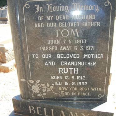 BELLAMY Tom 1903-1971 &amp; Ruth 1912-1992