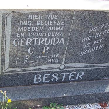 BESTER Gertruida C,P. 1918-1988