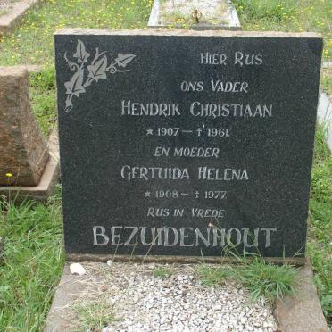 BEZUIDENHOUT Hendrik Christiaan 1907-1961 &amp; Gertuida Helena 1908-1977