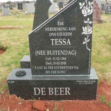 BEER Tessa, de nee BUITENDAG 1964-2008