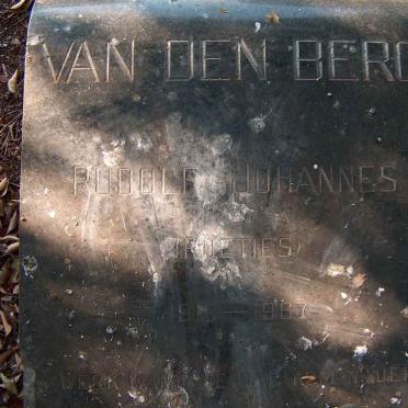 BERG Rudolf Johannes, van den 1913-1967