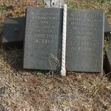 BESTER Cornelius Jacobus -1976  &amp; Maria Elizabeth Hendrina BESTER 1911-1976.JPG