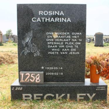 BECKLEY Rosina Catharina 1939-2008