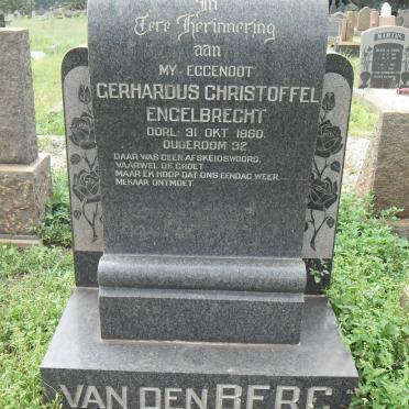 BERG Gerhardus Christoffel Engelbrecht -1960