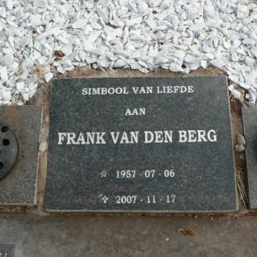 BERG Frank van der 1957-2007
