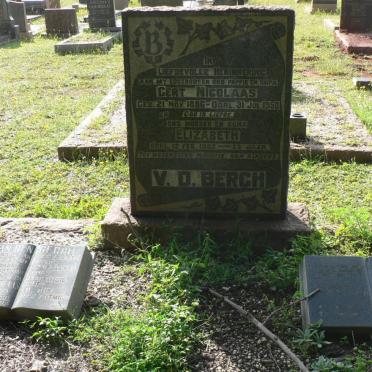 BERGH Gert Nicolaas, v.d. 1886-1950 &amp; Elizabeth -1952:: BERGH Gert Nicolaas, v.d. 1930-1992 &amp; Jaentte 1933-2004