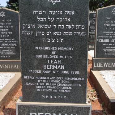 BERMAN Leah -1998