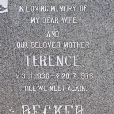 BECKER Terence 1936-1976