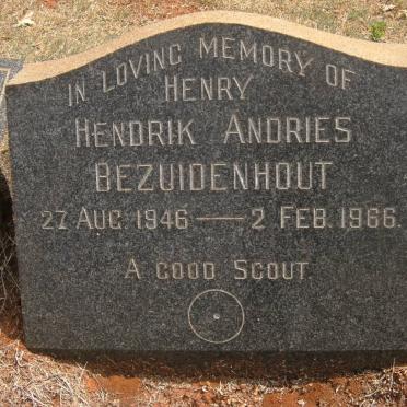 BEZUIDENHOUT Hendrik Andries 1946-1966