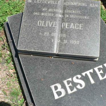 BESTER Olive Peace 1919-1990