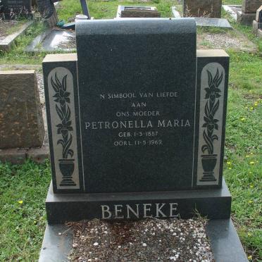 BENEKE Petronella Maria 1887-1969