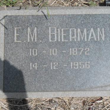 BIERMAN E.M. 1872-1956