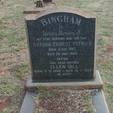 BINGHAM Arthur Ernest Patrick 1897-1957 &amp; Ellen Dill 1899-1973