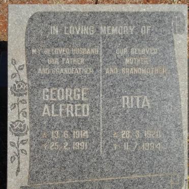 BIBBEY George Alfred 1914-1991 &amp; Rita 1920-1994