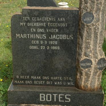 BOTES Marthinus Jacobus 1926-1969