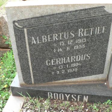 BOOYSEN Albertus Retief 1915-1956 :: BOOYSEN Gerhardus 1904-1975