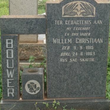 BOUWER Willem Christiaan 1915-1963