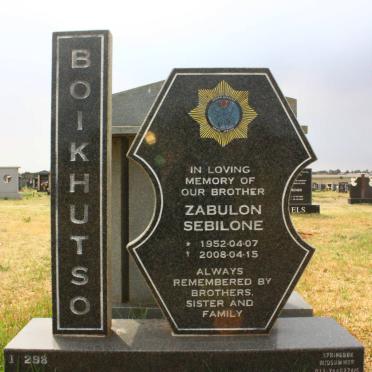 BOIKHUTSO Zabulon Sebilone 1952-2008