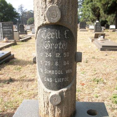 BOTHA Cecil F. 1950-1984