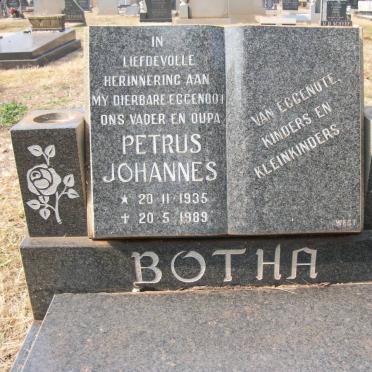 BOTHA Petrus Johannes 1935-1989