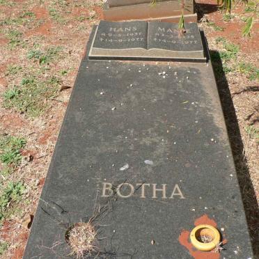 BOTHA Hans 1937-1977 :: BOTHA Manie 1935-1977 