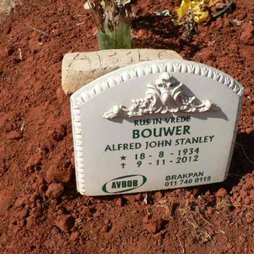 BOUWER Alfred John Stanley 1934-2012