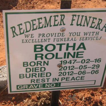 BOTHA Roline 1947-2012