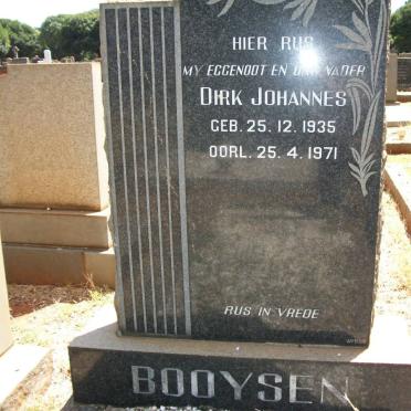 BOOYSEN Dirk Johannes 1935-1971